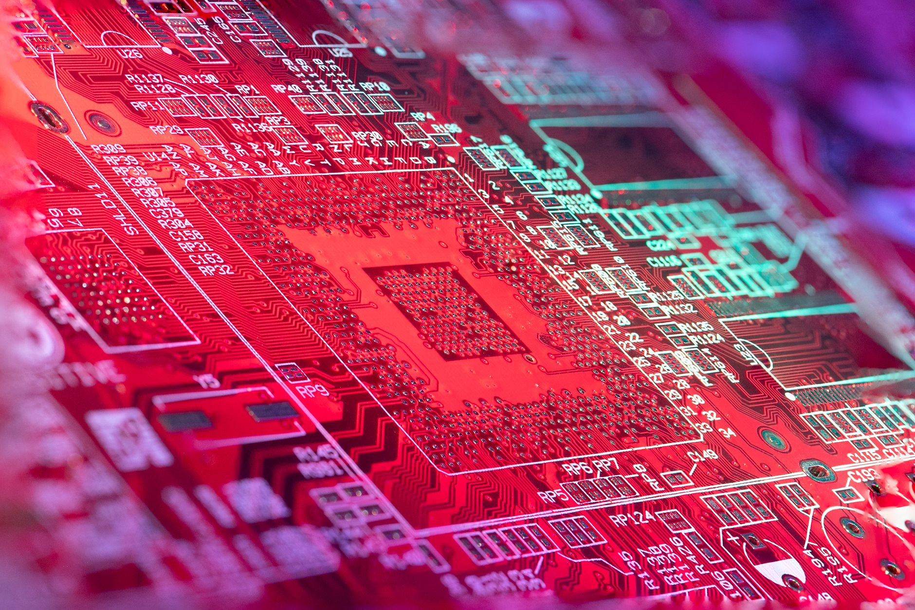 High quality electronic components representing technology trends