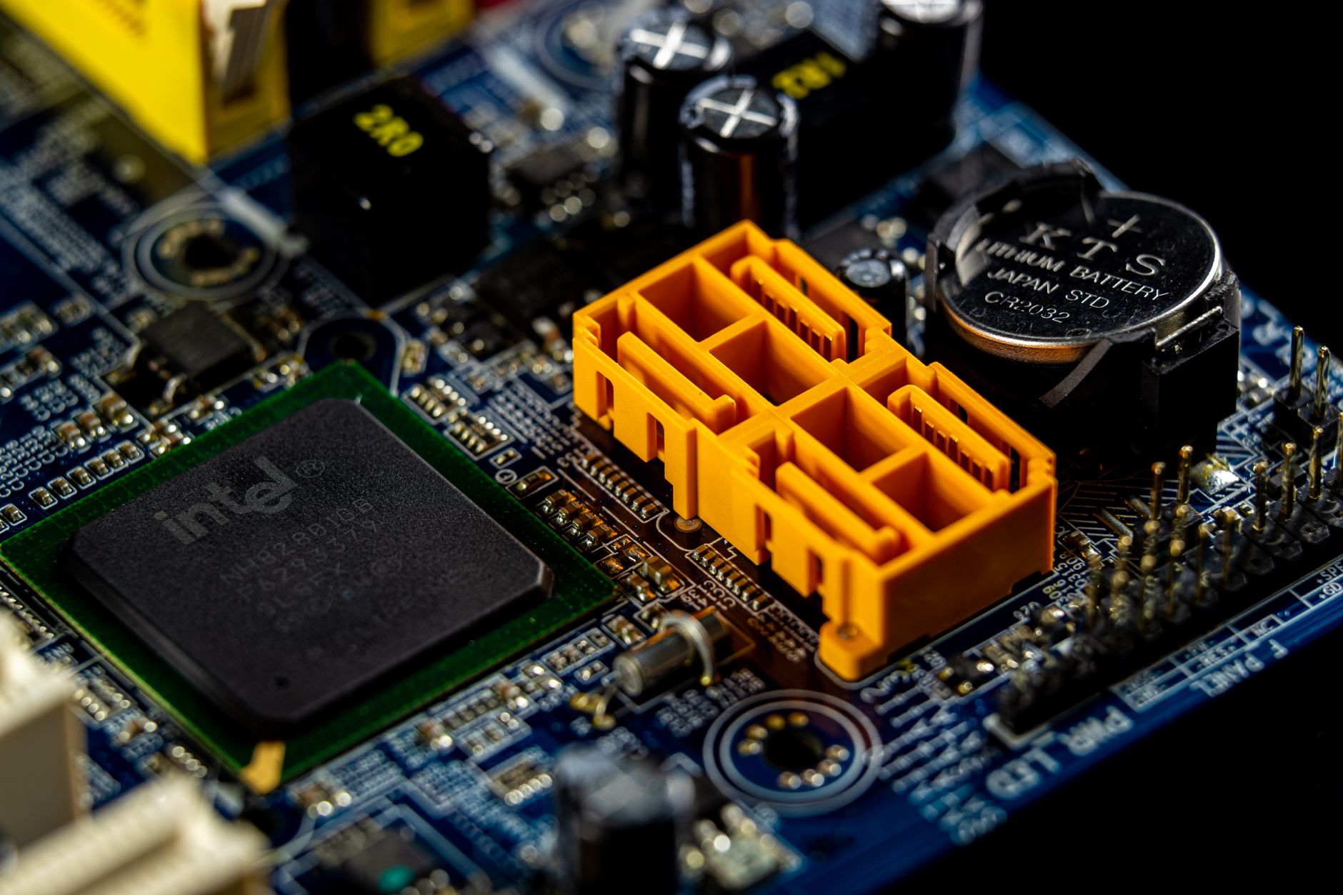 A computer developer coding on dynamic technology systems